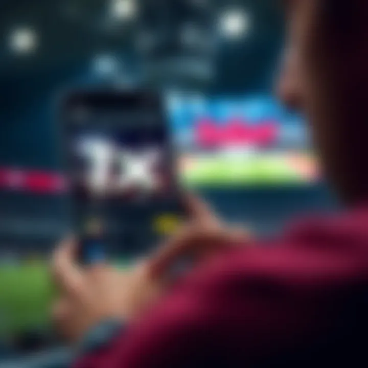 Overview of the 1xbet app interface showcasing its design and features.