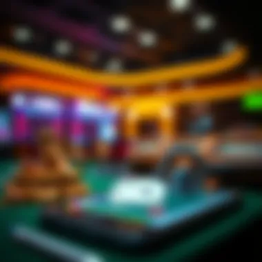 Illustration depicting legal aspects of online gambling on Android