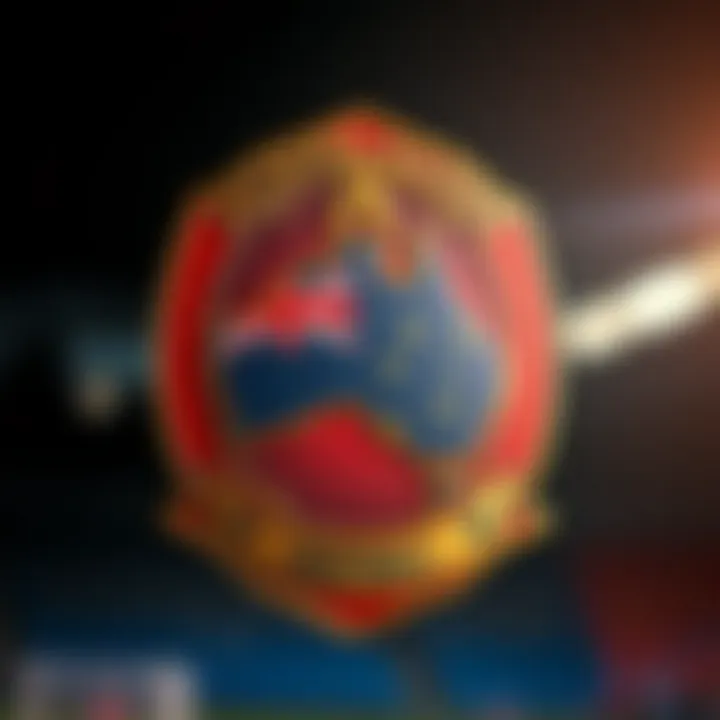 Emblem of Australian Football Culture An emblem representing the football culture in Australia