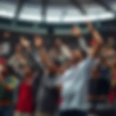 Passionate Bangladeshi Football Fans The passionate fans cheering in a Bangladeshi football stadium