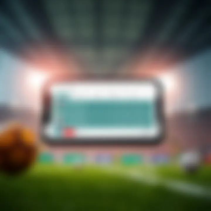 Innovative Betting App Interface Modern baseball betting app interface showcasing live odds