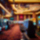 Luxurious casino interior showcasing vibrant gaming options