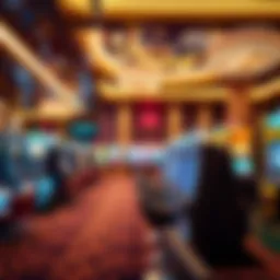 Luxurious casino interior showcasing vibrant gaming options