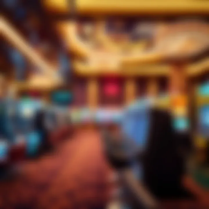 Luxurious casino interior showcasing vibrant gaming options