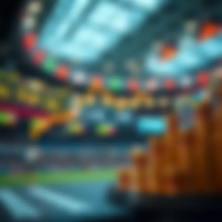 Visual Representation of Betting Trends Statistical data visualization for betting trends