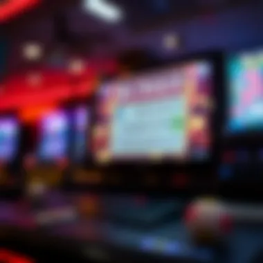 A digital bingo card displayed on a vibrant screen