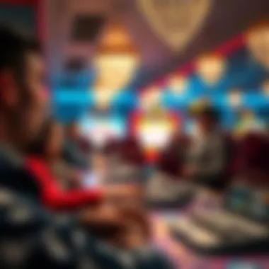 An engaging bingo tournament taking place online