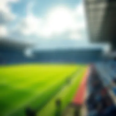 Blackburn Rovers FC stadium during a match