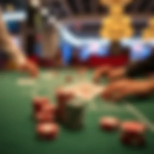 A detailed visual representation of Blackjack rules and gameplay