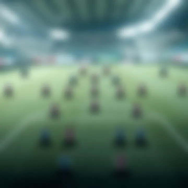 Tactical Analysis in Bulgarian League Football A tactical formation chart used by a Bulgarian football team.