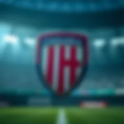 Cagliari Calcio club logo featuring red and blue colors