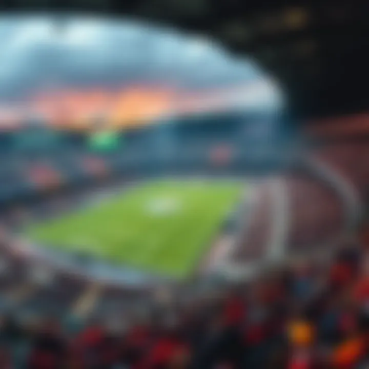 Cagliari Calcio Stadium During Match A panoramic view of the Cagliari Calcio stadium during a match