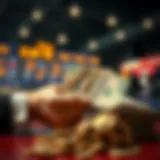 Concept of cash and betting interaction