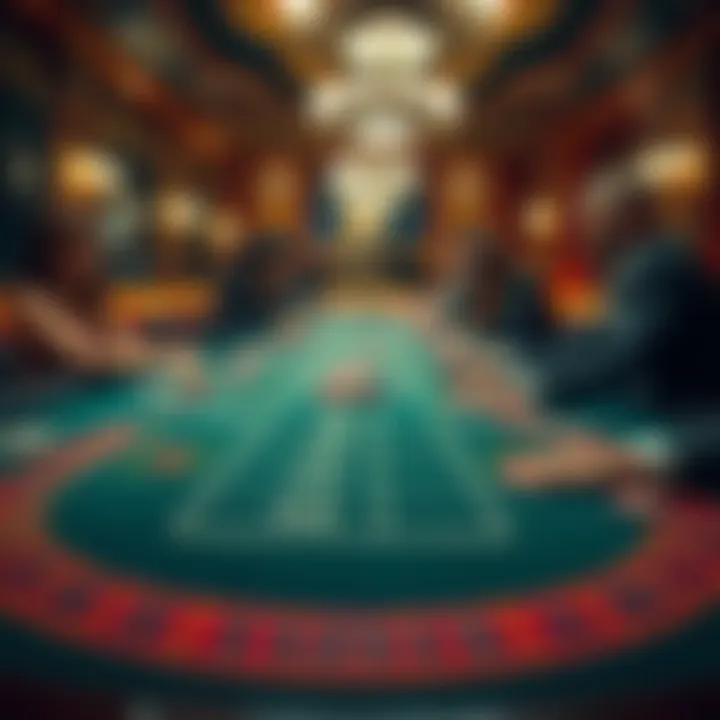 Intense Focus on Baccarat Game Intense focus on a baccarat game