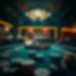 Conceptual representation of casino gambling