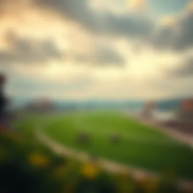 Cheltenham Gold Cup Racecourse Spectacular view of the Cheltenham Gold Cup racecourse