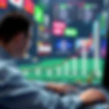 Market Trends in Cryptocurrency Gambling Market trends graphic showcasing the growth of cryptocurrency gambling