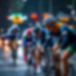 Cycling betting strategy visualization