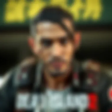 A character design from Dead Island 2 displaying unique features and abilities