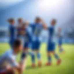 Empoli team celebrating a goal