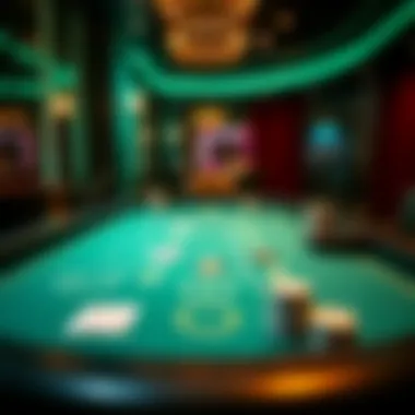 Online Blackjack Table Experience An elegant online blackjack table setup