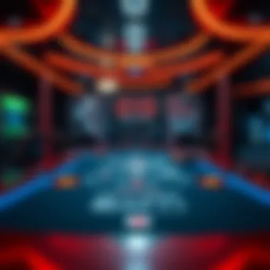 Futuristic Blackjack Table Futuristic blackjack table in a modern casino setting