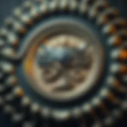 The Eye of Horus symbol intricately designed