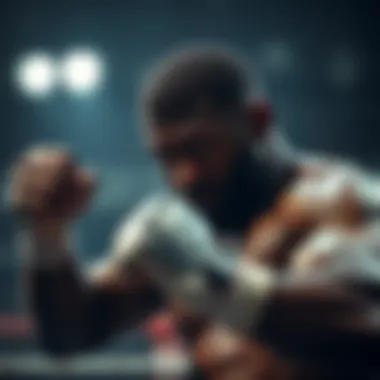 Francis Ngannou demonstrating his powerful fighting stance