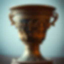 Ancient Greek cup showcasing intricate designs