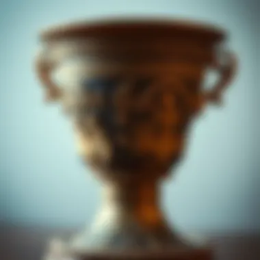 Ancient Greek cup showcasing intricate designs