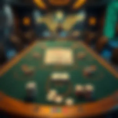 Understanding Betting Options in Hold'em A strategic poker table layout showcasing various betting options