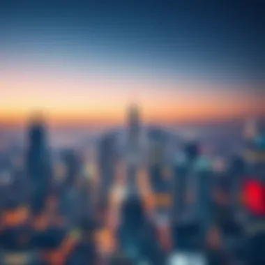 An urban skyline representing the limitless possibilities of betting culture.