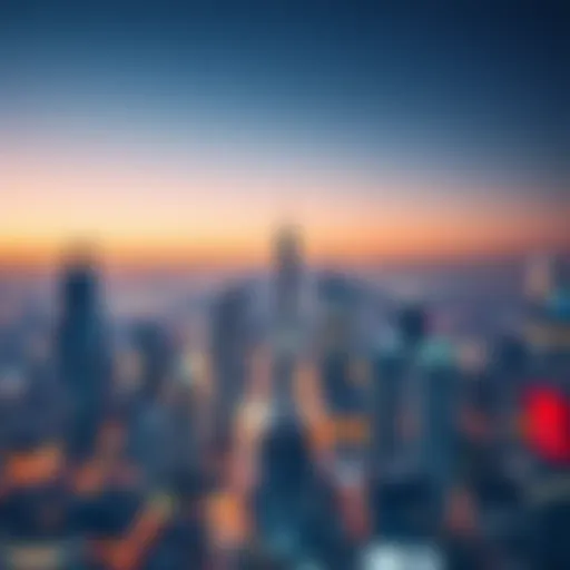 An urban skyline representing the limitless possibilities of betting culture.