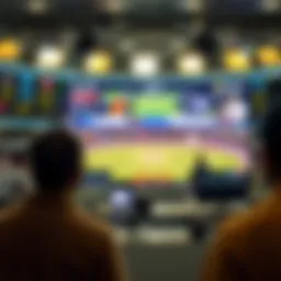 Live cricket match streaming interface