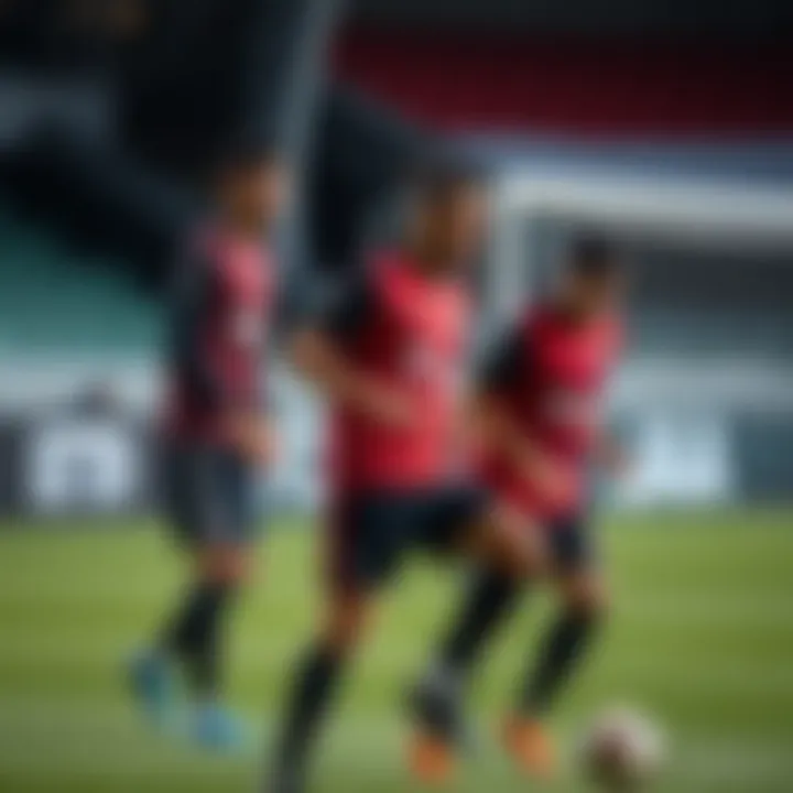 Key players showcasing skills during training