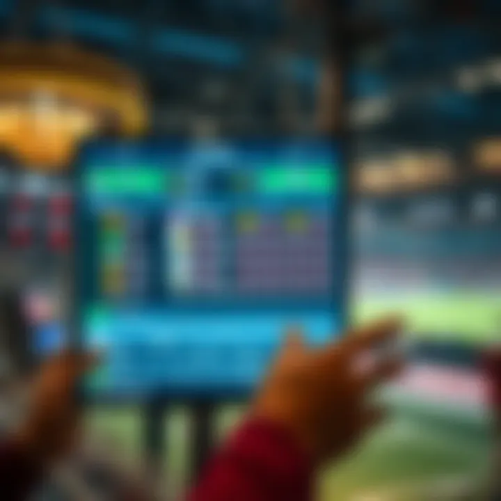 User interface of a modern betting platform