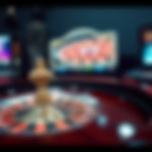 Engaging Online Roulette Gameplay A visually engaging representation of online roulette gameplay