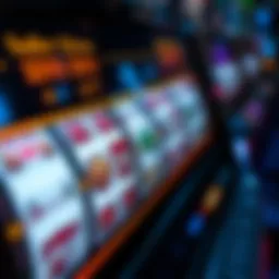 An intricate slot machine interface showcasing reels and pay lines