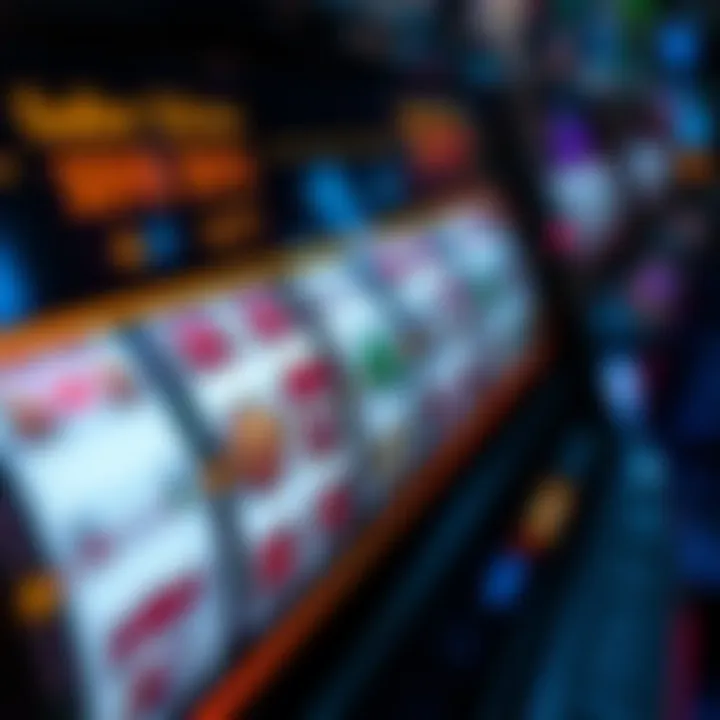 An intricate slot machine interface showcasing reels and pay lines