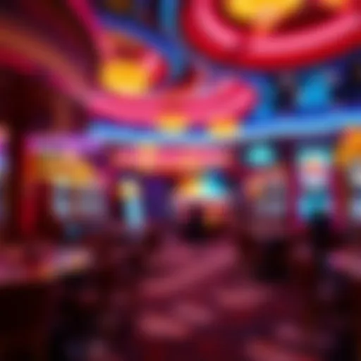 Vibrant Casino Environment An artistic representation of a vibrant casino environment