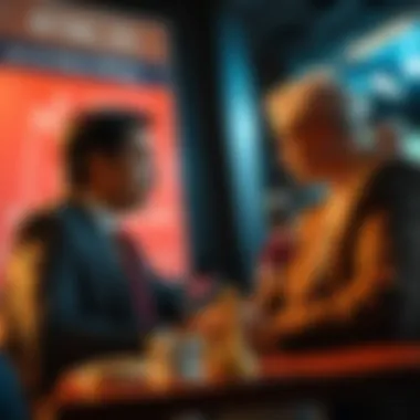 Visual representation of betting strategies in politics