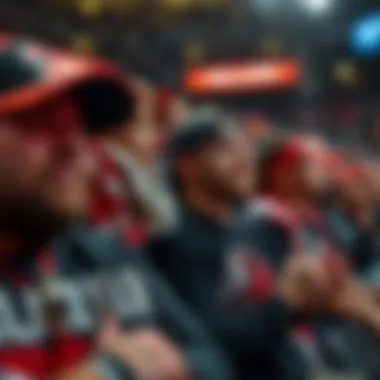 Passionate fans of the Trail Blazers Fans supporting the team