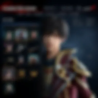 A character customization interface showcasing unique designs