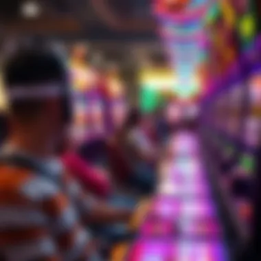 A vibrant depiction of maximizing profits through gaming strategies