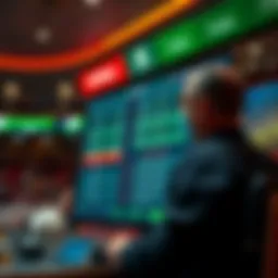 Interactive sports betting interface showcasing live odds