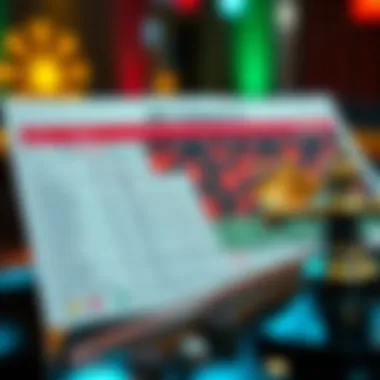 Exploring Betting Options in Roulette A detailed chart displaying various betting options in roulette