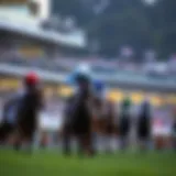 A detailed view of a horse racing event at Royal Ascot