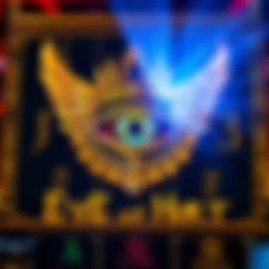 Slot game interface featuring Eye of Horus theme