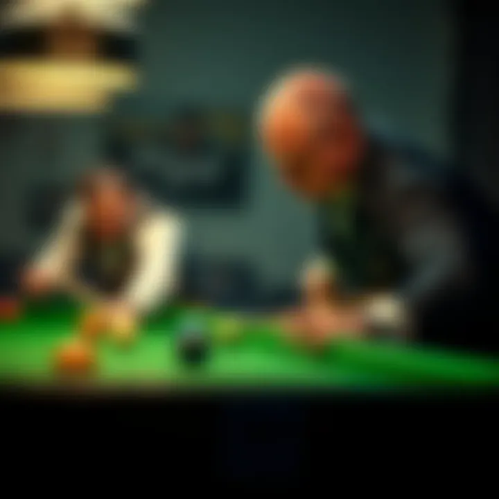 Iconic Snooker Players Showcasing Techniques Iconic snooker players showcasing techniques