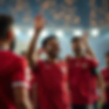 Celebrating Milestones in Syrian Football Celebration of a significant achievement by the Syrian team